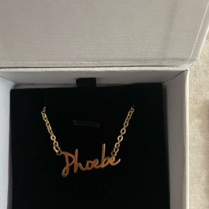 Mint & Lily 18k plated fairy name necklace - Phoebe